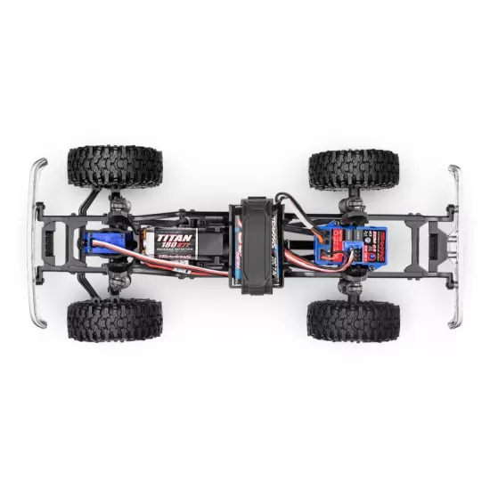 TRX-4M High Trail Crawler with 1979 Chevrolet K10 Truck Body: 1/18-Scale 4WD Electric Truck Rood
