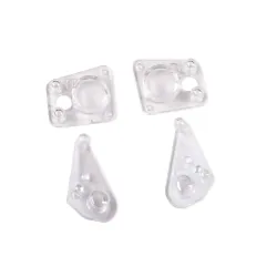 Lenses, headlight (2), tail light (2) (fits #9710 body)