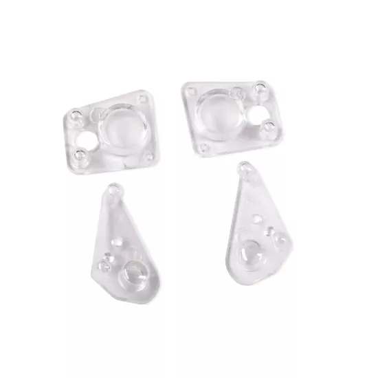 Lenses, headlight (2), tail light (2) (fits #9710 body)