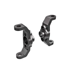 Caster blocks, 6061-T6 aluminum (dark titanium-anodized) (left & right)