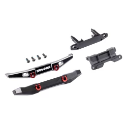 Bumper, front (1), rear (1), 6061-T6 aluminum (black-anodized) (assembled with D-rings)/ bumper mounts (front & rear)/ 2.5x6mm BCS (with threadlock) (4) (fits TRX-4Mâ„¢ Ford Bronco)