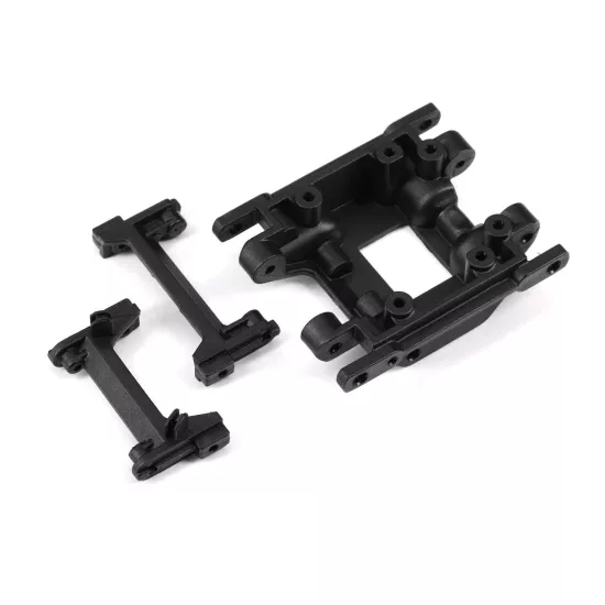 Skidplate, center/ bumper mount, front/ bumper mount, rear