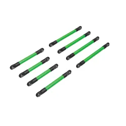 Suspension link set, 6061-T6 aluminum (green-anodized) (includes 5x53mm front lower links (2), 5x46mm front upper links (2), 5x68mm rear lower or upper links (4))