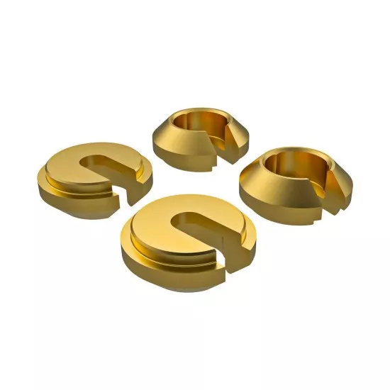 Lower retainer, shock, brass (1 gram) (4)