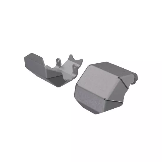 Skidplate, axle, front or rear (stainless steel) (2)