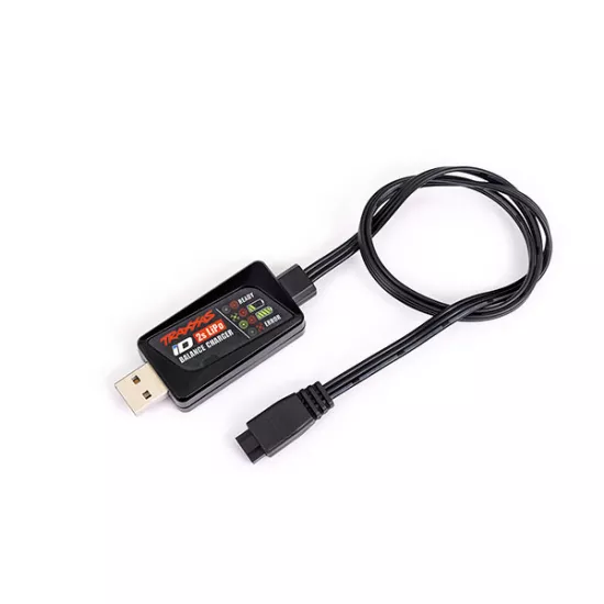 Charger, iD Balance, USB (2-cell 7.4 volt LiPo with iD connector only)