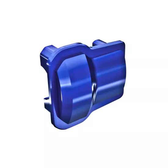 Axle cover, 6061-T6 aluminum (blue-anodized) (2)/ 1.6x12mm BCS (with threadlock) (8)
