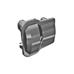 Axle cover, 6061-T6 aluminum (dark titanium-anodized) (2)/ 1.6x12mm BCS (with threadlock) (8)