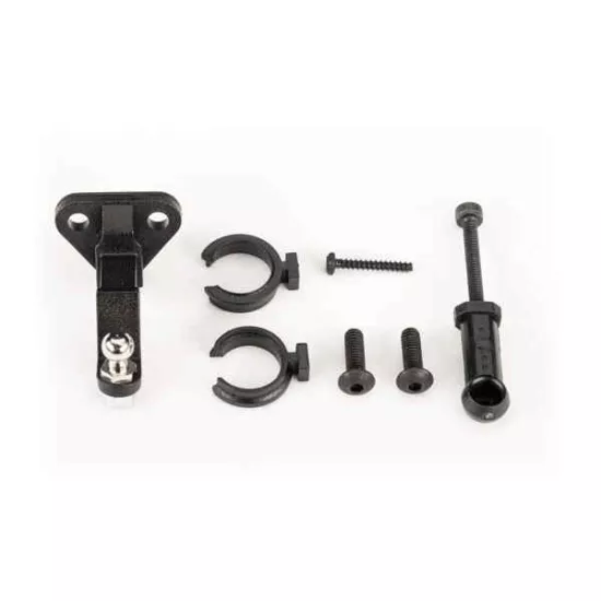 Trailer hitch (assembled)/ trailer coupler/ 3mm spring pre-load spacers (2)/ 2.5x8mm BCS (2)/ 1.6x10mm BCS (self-tapping) (1)