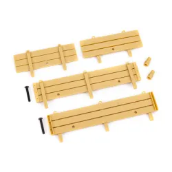 Stake sides, utility trailer (complete set)/ spare tire mount (2)/ 3x18mm BCS (2)