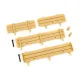 Stake sides, utility trailer (complete set)/ spare tire mount (2)/ 3x18mm BCS (2)