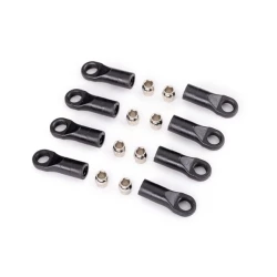 Rod ends, long (8)/ hollow balls, steel (8) (for 1/18 scale TRX-4Mâ„¢ vehicle accessory suspension links)