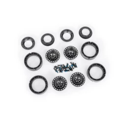 Wheels, 1.0 6061-T6 aluminum (black-anodized) (4)/ 2x8mm BCS (24)