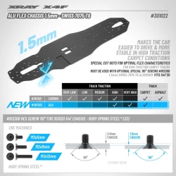 X4F'25 ALU FLEX CHASSIS 1.5MM - SWISS 7075 T6