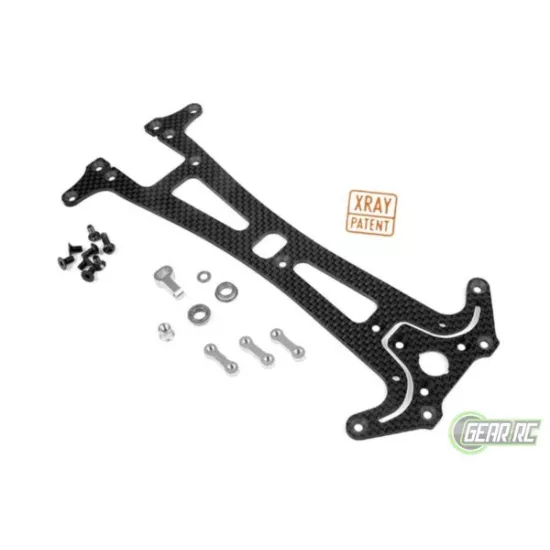 ADJUSTABLE UPPER DECK T1FK'05 - 2.5 MM GRAPHITE, X301175