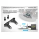 T4'20 GRAPHITE BUMPER UPPER HOLDER BRACE 3.0MM