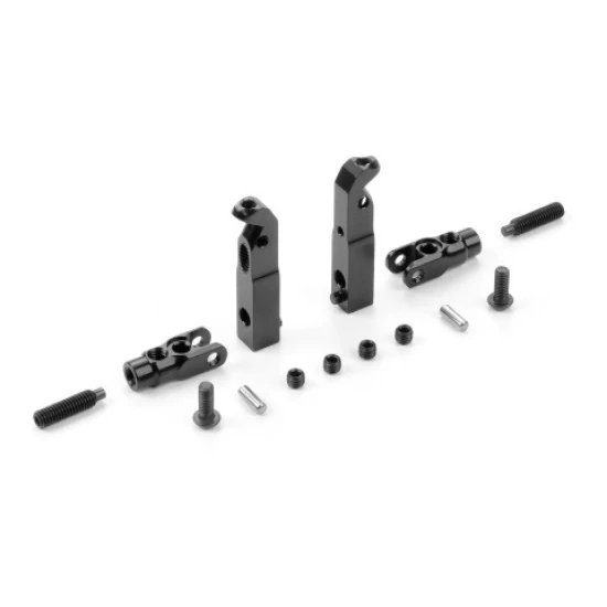 X4F'25 ALU SHOCK HOLDER FRONT FIXED/ACTIVE -  7075 T6 (2)