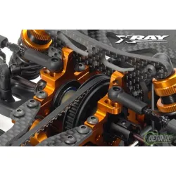 T3 Alu Upper Clamp With Adj. Roll-Center (L+R) - Orange, X302028-O