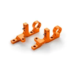 T4F ALU FRONT UPPER CLAMP (L+R) - ORANGE, X302038-O