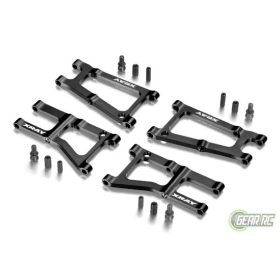 ALU FRONT & REAR SUSPENSION ARM 1-HOLE -- SWISS 7075 T6 (2+2), #X302101