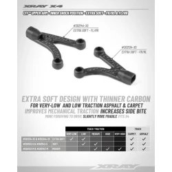 X4 CFF UPPER ARM - INNER SHOCK POSITION - EXTRA SOFT - FR/RL