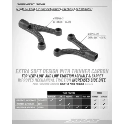 X4 CFF UPPER ARM - INNER SHOCK POSITION - EXTRA SOFT - FL/RR