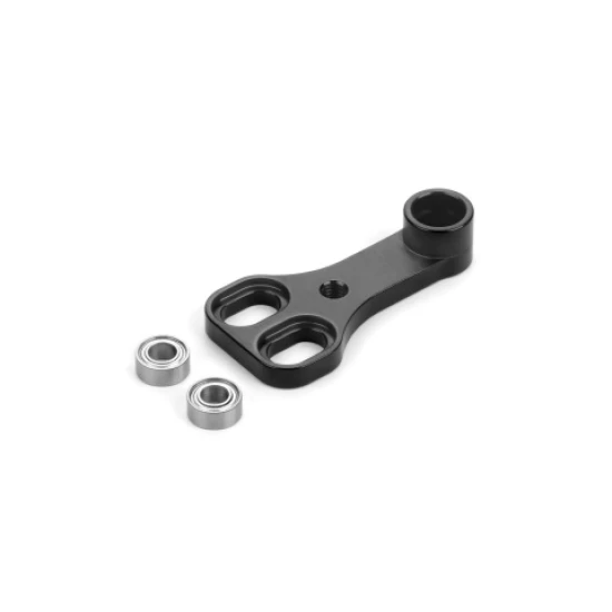 X4F ADJUSTABLE ALU SERVO SAVER ARM - BLACK - SWISS 7075 T6
