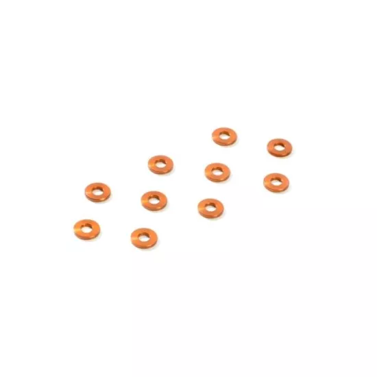 ALU SHIM 3x7x1.0MM - ORANGE (10)