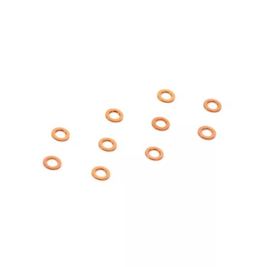 ALU SHIM 3x5x0.5MM - ORANGE (10)