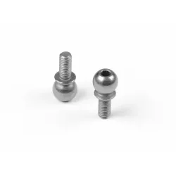 X4 PIVOT BALL 6.0MM WITH M3x6.5MM THREAD - HUDY SPRING STEEL (2)