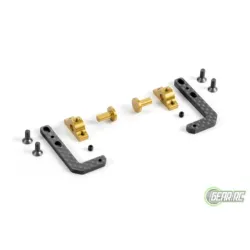T4 Graphite + Brass Fully Adjustable Battery Holder