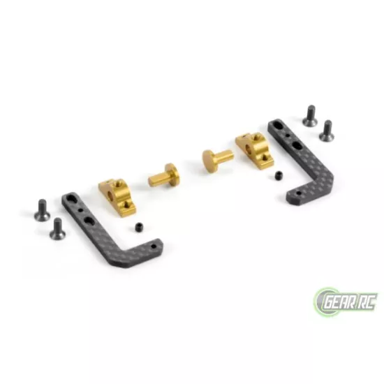T4 Graphite + Brass Fully Adjustable Battery Holder