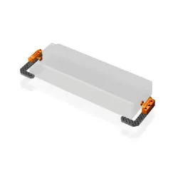 T4'19 Graphite + Alu Fully Adjustable Battery Holder