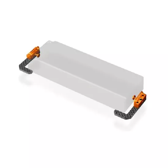 T4'19 Graphite + Alu Fully Adjustable Battery Holder