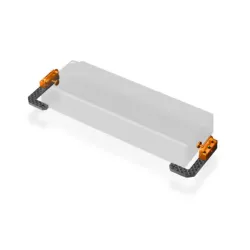 T4'19 Graphite + Alu Fully Adjustable Battery Holder