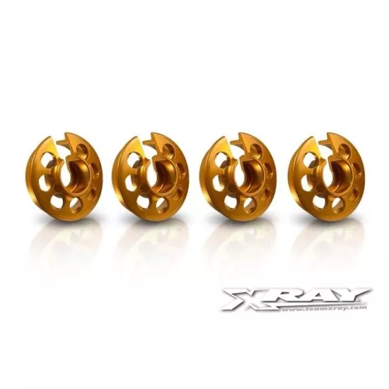 Alu Xray Shock Spring Retaining Collar - Orange (4)
