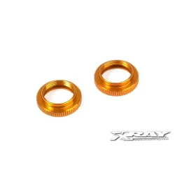 T4 ALU SHOCK ADJUSTABLE NUT - ORANGE (2), X308042-O