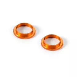 ULP ALU SHOCK ADJUSTABLE NUT - ORANGE (2), X308043-O