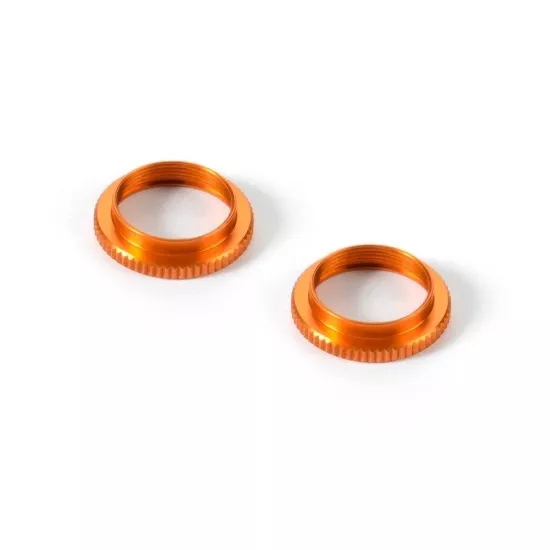 ULP ALU SHOCK ADJUSTABLE NUT - ORANGE (2), X308043-O