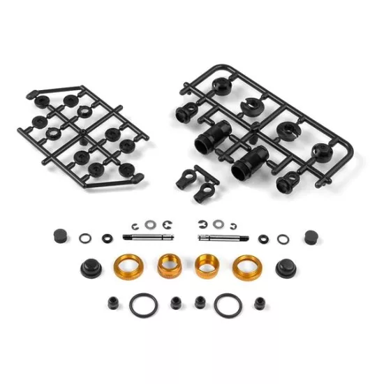 T2'009 Xray Shock Absorber-Set 4-Step - Short - Orange (2)