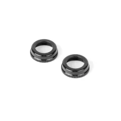 Ulp Alu Shock Cap-Nut With Vent Hole - Black (2)
