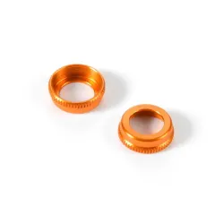 ULP ALU SHOCK CAP-NUT WITH VENT HOLE - ORANGE (2), X308354-O