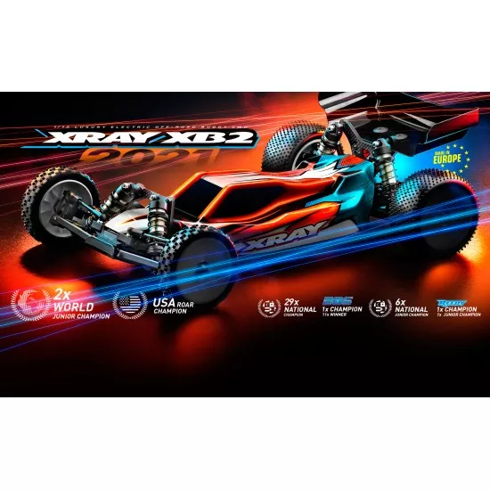 Xray Xb2C'21 - 2Wd 1/10 Electric Off-Road Car - Carpet Edition