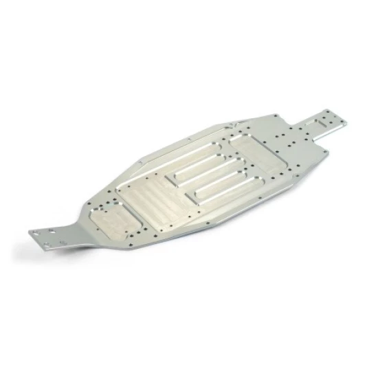 XB2 ALU CHASSIS - 2.5MM - SHORT - REAR WIDE - SWISS 7075 T6