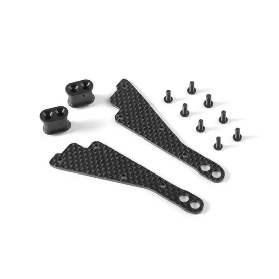 GRAPHITE CHASSIS SIDE GUARD BRACE - STIFF (2), #X321267