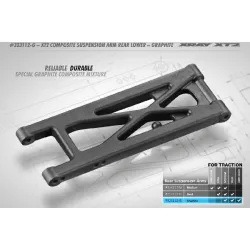 Xray XT2 Composite Suspension Arm Rear Lower Graphite