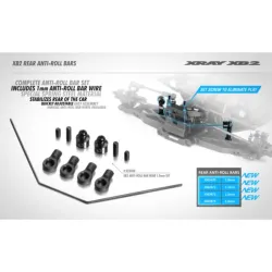 XB2 ANTI-ROLL BAR REAR 1.0MM SET