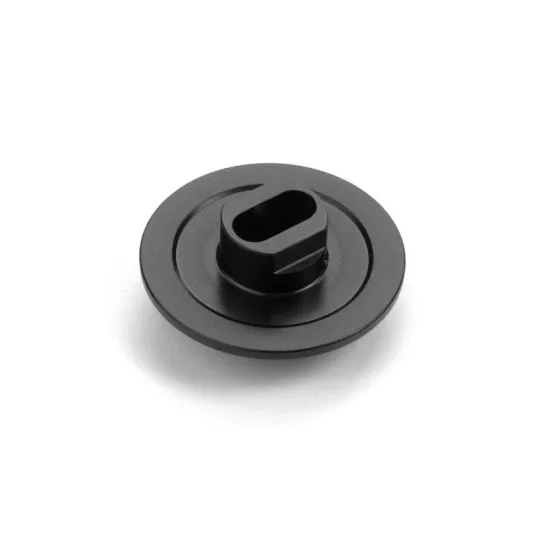 ALU 2-PAD SLIPPER CLUTCH PLATE WITH ADAPTER - SWISS 7075 T6 - HARD COATED