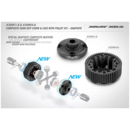 Composite Gear Differential Cover - Lcg - Graphite