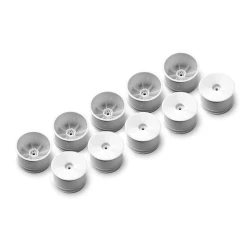 2WD/4WD REAR WHEEL AERODISK WITH 12MM HEX IFMAR - WHITE - HARD (10)